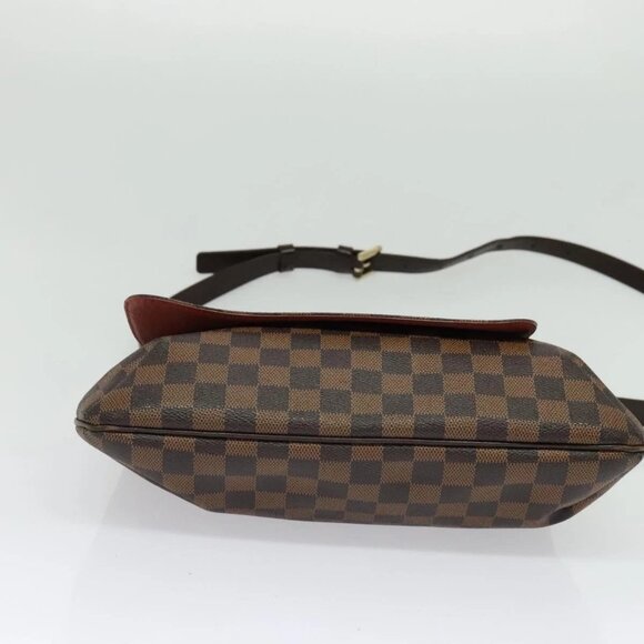 LOUIS VUITTON Damier Ebene Musette Shoulder Bag N51302 LV Auth BA4053 - Picture 6 of 16
